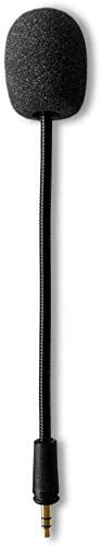 AKKE 3.5mm Detachable Gaming Microphone Boom Replacement, Compatible with Select PDP Afterglow AG6, Turtle Beach Stealth/Recon/Ear Force Headsets, 7.5 in, Verify Fit Before Buying