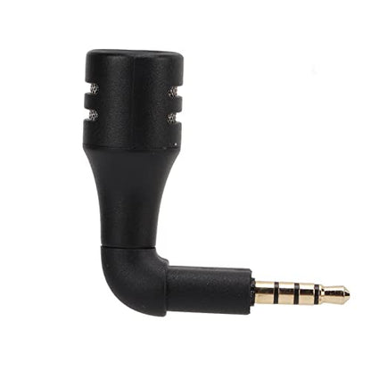 GOWENIC OmniDirectional Mini Microphone | 3.5mm Jack Portable Audio Mic for Smartphone Voice Recording & Video Conference