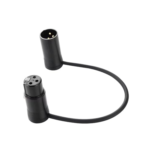 MKFAUDIO XLR Male Connector, Golden 3 Pin 90 Degree Low Profile, 5 Pack | DIY Shallow, Gold Plated, L Right Angle Adjustable, with Wrench for Microphone Mixer Board Patch Cable Audio - style: Male