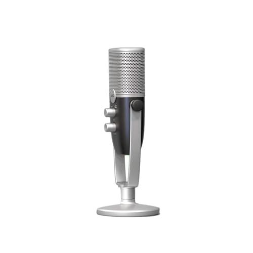 AKG Pro Audio Ara Professional USB-C Condenser Microphone, Dual Pattern Audio Capture Modes for Podcasting, Video Blogging, Gaming and Streaming, Blue & Silver | Dual-pattern USB condenser microphone with 24-bit/96kHz audio for podcasting, gaming and musi