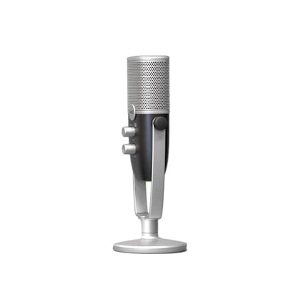 AKG Pro Audio Ara Professional USB-C Condenser Microphone, Dual Pattern Audio Capture Modes for Podcasting, Video Blogging, Gaming and Streaming, Blue & Silver | Dual-pattern USB condenser microphone with 24-bit/96kHz audio for podcasting, gaming and musi