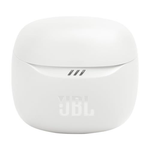 JBL Tune Flex 2 - True Wireless Noise Cancelling Earbuds Spatial Sound and Smart Ambient Technology, 6 mics for Perfect Calls, up to 48Hrs of Playback, IP54 Dust & Water Resistant (White) (Renewed) - color: White