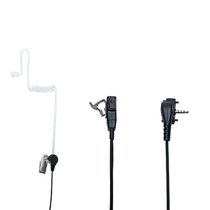 Earpiece Headset for Motorola Yaesu Vertex Standard VX-261 EVX-261 EVX-534 EVX-531 VX-231 351 354 264 454 2 Way Radio Walkie Talkie with Covert Acoustic Tube and Ptt Mic, 1 Pack