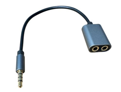 DIYTECH 3.5mm Audio Splitter for Dual Headphones, Aux Adapter for PC and Multiple Devices