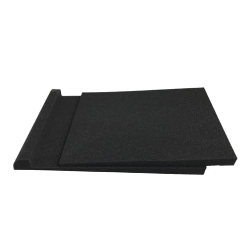 Studio Monitor Acoustic Isolation Pad for Speakers and Soundbar, High Density Foam Vibration Absorbing Riser Stand Mat for Home Theater Desktop Subwoofer - size: 33X27X4cm