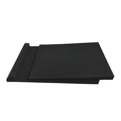 Studio Monitor Acoustic Isolation Pad for Speakers and Soundbar, High Density Foam Vibration Absorbing Riser Stand Mat for Home Theater Desktop Subwoofer - size: 33X27X4cm