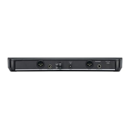 Shure BLX288/B58 Dual-Channel Wireless Audio System J11 Band (596–620 MHz) – BLX88 Receiver, (2) BLX2 Transmitters with Beta 58A Mic, Up to 14 Hr Battery, 300 ft Range | BLX88 Receiver, (2) BLX2 Transmitters with Beta 58A Mic, Up to 14 Hr Battery, 300 ft
