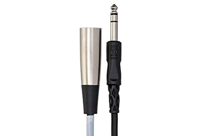 Hosa STX-120M Balanced Interconnect - 1/4-inch TRS Male to XLR Male - 20 Foot