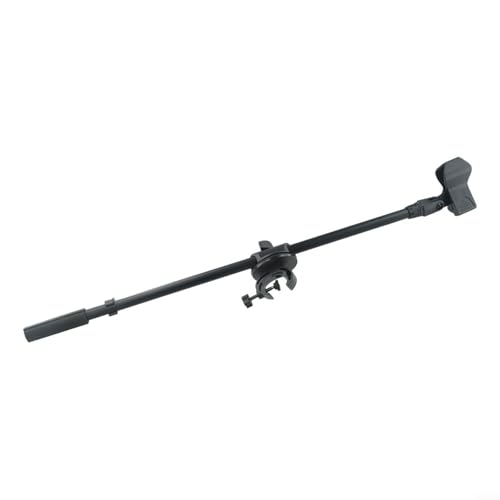 Adjustable Microphone Stand Boom Arm Mount With Holder Extension Bracket 360 Degree Rotating Desktop Mic Stand Clip For Studio Broadcasting Recording Live Streaming 55CM Length(Mic Clip B) - size: Mic Clip B