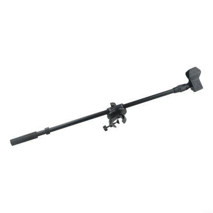 Adjustable Microphone Stand Boom Arm Mount With Holder Extension Bracket 360 Degree Rotating Desktop Mic Stand Clip For Studio Broadcasting Recording Live Streaming 55CM Length(Mic Clip B) - size: Mic Clip B