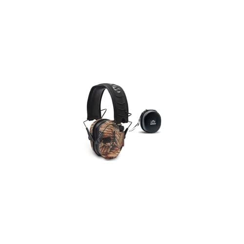 Walker's Razor Slim Electronic Earmuffs | Protective Case - color: American Flag, Red White and Blue