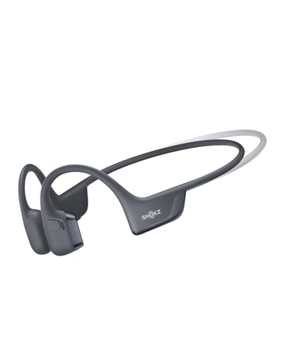 SHOKZ OpenRun Pro 2 Mini Bone Conduction Bluetooth Sport Headphones, Black | Bundle with Reflective Strip；Open-ear awareness; DualPitch premium sound；Smart Mic; IP55; 12H battery; Running/cycling/hiking - color: Black, size: Mini