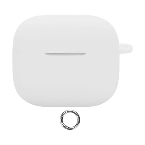 Ultra Thin Silicone Cover Shell Earphone Case Comfortable Touch for Scratch Protector Soft Touch - color: white