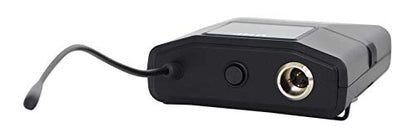 Rockville RWM81U Dual UHF Headset & Guitar Wireless Microphone System, LCD | XLR and 1/4in Output, Two Channel, Cardioid, 300-400ft Range, 10 Hour Battery, Metal Housing, Auto Sync, Volume Controls