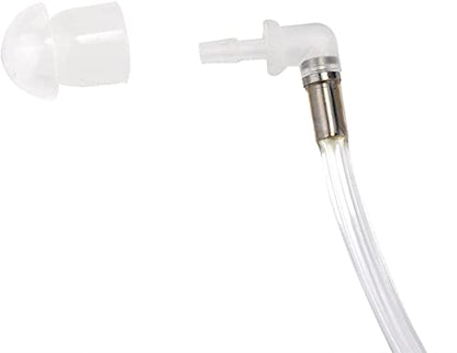 50Pcs Replacement Ear Tips Earbud Radio White Silicone Mushroom | Compatible with Motorola Baofeng Kenwood Midland Yaesu Cobra Icom HYT Acoustic Tube Earpiece 2 Way Raio - color: White