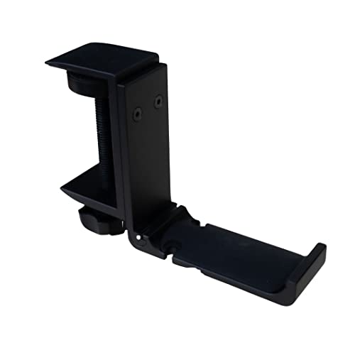 H-Clip Foldable Universal Headphone Hanger - Adjustable Clamp Hook Mount, Under-Desk Holder for Gaming & Audio Headsets, Space-Efficient Design, Durable Metal Construction