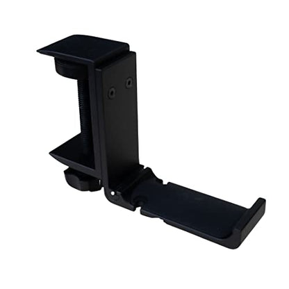H-Clip Foldable Universal Headphone Hanger - Adjustable Clamp Hook Mount, Under-Desk Holder for Gaming & Audio Headsets, Space-Efficient Design, Durable Metal Construction