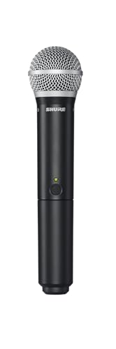 Shure BLX288/PG58 Dual Wireless Vocal System - H9 Band | 14-hour battery and 300 ft UHF range with two PG58 handheld vocal mics and dual-channel receiver for live vocals - style: H9 Band (512-542 MHz)