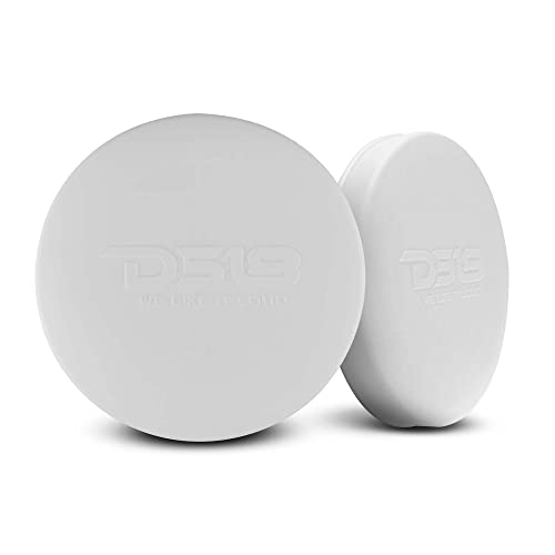 DS18 Hydro CS-8/WH 8" Silicone Marine Speaker Cover - Water, Dust and UV Rays Protection - Compatible with Tower Speakers - Great durability - Special Edition (Pair)