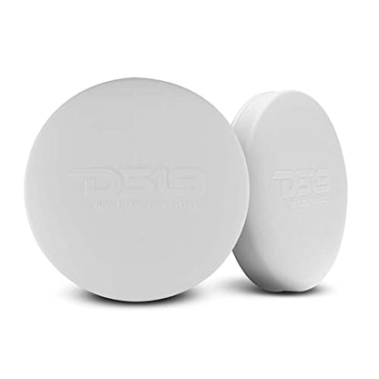 DS18 Hydro CS-8/WH 8" Silicone Marine Speaker Cover - Water, Dust and UV Rays Protection - Compatible with Tower Speakers - Great durability - Special Edition (Pair)