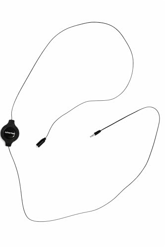 Retractable 3.5mm Male to Female Stereo Audio Extension Cable from Curious Head