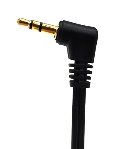 Stereo Audio Splitter Cable, Coiled 90 Degree 3.5mm Male to 2 Male Spring Headphone Y Splitter Cable for Home/Car, Phone, Headset and Speakers - color: 90 degree 3.5mm 1 male/2 male