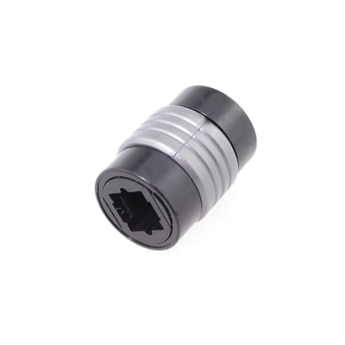 4PCS Optical Fibre Coupler Black Female to Female Digital Audio Extension Cable Connector Adapter Compatible with CD and Dolby Digital DTS Surround Sound Receivers