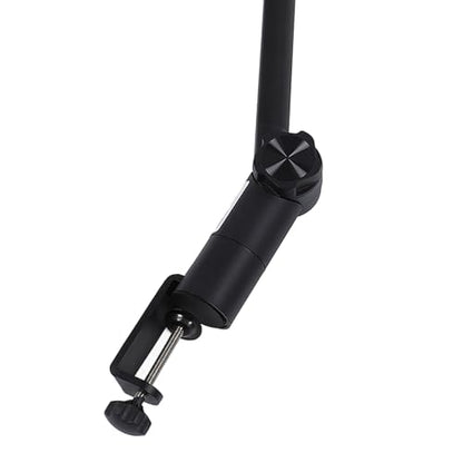 Zerone Adjustable Microphone Boom Arm Stand,Full 360 Degrees Rotation Mic Suspension Boom Arm Stand,Cable Management Channels, 3/8 to 5/8 Screw Adapter, Ideal for Podcast Streaming,