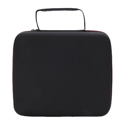 Pssopp Wireless Microphone Case Polyester Mic Travel Bag Holds 4 Handheld Microphones with Shockproof Sponge Lining Water Resistance Storage for DJs Churches Weddings