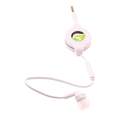 Headphone Retractable Mono Earphone Compatible with Amazon Fire HD 10 Kids Pro (2021 Release),7 (2022 Release),(2017 Release) - 3.5mm w Mic Headset Handsfree Earbud Earpiece A7Z