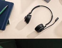 Jabra Engage 45 SE (Second Edition) Wireless Dual-Ear Headphones - Bluetooth, Noise-Canceling Microphone, 13 Hour Battery Life, Dual Connectivity, MS Teams Certified, Supports Other Platforms, Black - style: Dual-Ear
