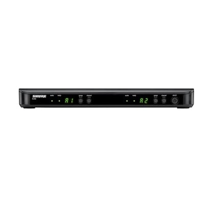 Shure BLX288/B58 Dual-Channel Wireless Audio System H9 Band (512–542 MHz) – BLX88 Receiver, (2) BLX2 Transmitters with Beta 58A Mic, Up to 14 Hr Battery, 300 ft Range | BLX88 Receiver, (2) BLX2 Transmitters with Beta 58A Mic, Up to 14 Hr Battery, 300 ft R