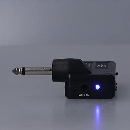 Guitar Bass Headphone Amplifier, Electric with Audio USB Chargable Portable Mini Amplificador Guitarra de Auriculares para Cable Adapter Charging Accessories Amps Pocket