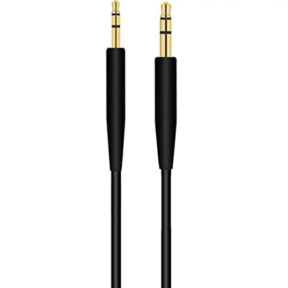 Replacement Audio Cable Cord, Extension Wire 3.5mm to 2.5mm for Bose QuietComfort QC45 QC35II QC35 QC25 NC 700 Soundlink Soundtrue Headphones Black - style: No mic