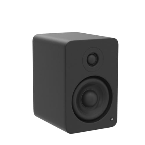 Kanto YU2MB PC Gaming Desktop Speakers | 3" Composite Drivers | 3/4" Silk Dome Tweeter | Class D Amplifier | 100 Watts | Built-in USB DAC | Subwoofer Output | Pair | Matte Black - color: Black Matte