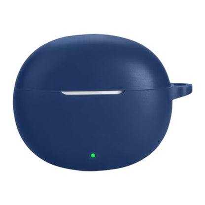 Soft Silicone Case Protective Sleeve for Earbuds Shockproof Lightweight Design Easily Charging Port Access - color: Navy Blue