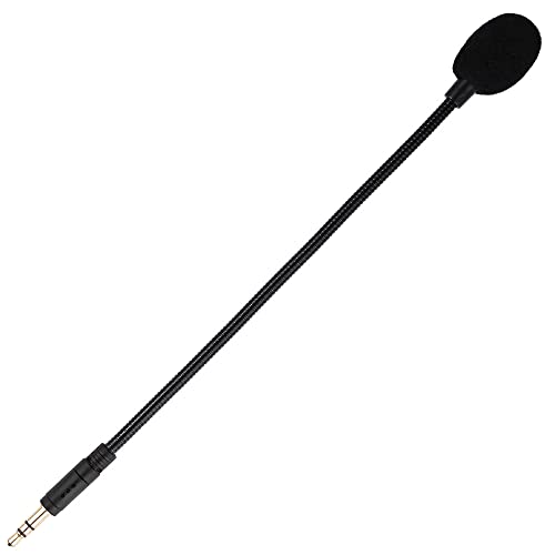 3.5mm Aux Microphone for Headphones, PC, Laptop Computer, Gaming Headset | Detachable Mini Mic 3.5 mm Jack, Small Plug in Attachment