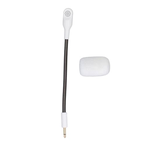 Mic Replacement for BlackShark V2 BlackSharV2 Pro Gaming Headset, 3.5mm Noise Cancelling Game Boom Microphone for BlackShark V2 BlackSharV2 Pro (White) - color: White
