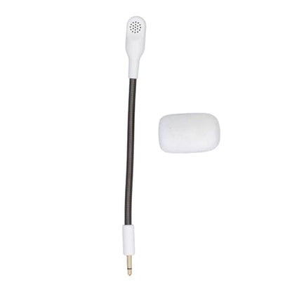 Mic Replacement for BlackShark V2 BlackSharV2 Pro Gaming Headset, 3.5mm Noise Cancelling Game Boom Microphone for BlackShark V2 BlackSharV2 Pro (White) - color: White