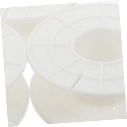 Portable Cable Reel 3Pcs Plastic round Cord Carrier for Audio Storage | White Finish, Drop Resistant Wear Resistant Build, Stable Performance, Light Weight Design, Replacement Part