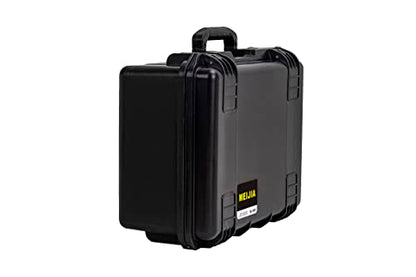 MEIJIA Premium Waterproof Hard Camera Case,Hard Protective Case with customizable fit foam,Full Protection with Light&Convenient Design,Elegant Black (19.3"x15.25"x9.01") - size: 19.3"x15.25"x9.01"