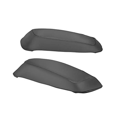 Mofun PU Leather Saddlebag Speaker Lid Covers Fit for Touring 2014-2023 | Fit for Harley Touring Road King Street Electra Road Glide 2014-2023 - size: 2014-2023 Patternless Style