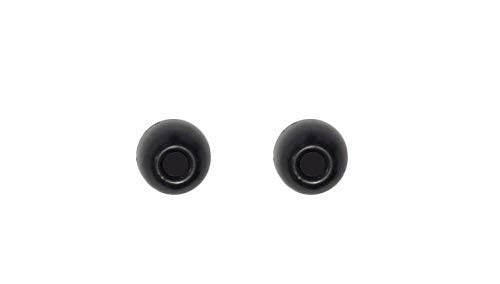 4 Pairs Anti-Slip Ear Fins - Ear Hooks Replacement for jaybird X2 X3, jaybird Blue Bud X, Aukey Latitude Ear Buds, Qy7 QY8 Earphones, MPOW Swift Earphones - color: Black/SML