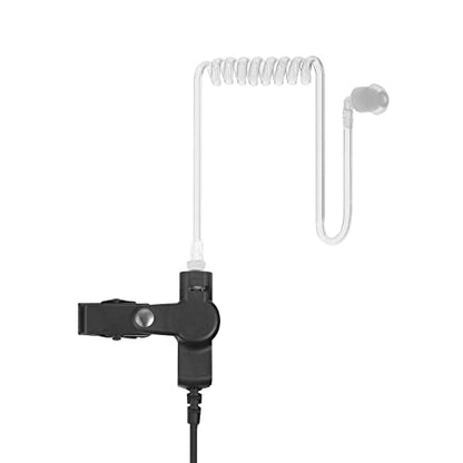 Earpiece with mic PTT Compatible for Motorola Walkie Talkie Radio cls1110 cls1410 bpr40 cp100 cp185 cp200 cp200d rdm2070d with One Pair Medium Earmolds, Covert Acoustic Tube Headset, 2 Pack