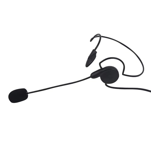 Behind The Head AVPH5 Earpiece, Boom Mic Headset with Finger Ptt for Midland lxt630vp3 lxt500vp3 gxt1050vp4 1000g gxt FRS gmrs lxt630pa lxt600pa gxt1000vp4 avph4 avph5 GTX 1000 lxt600 Radios