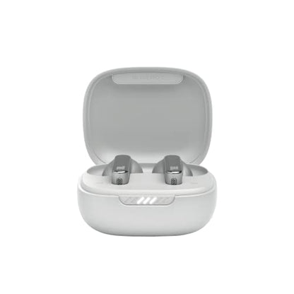 JBL Live Pro 2 TWS - Noise Cancelling Earbuds - Silver | JBL Signature Sound, True Adaptive Noise Cancelling with Smart Ambient, 40 1030 hours of playback with wireless charging - color: Silver