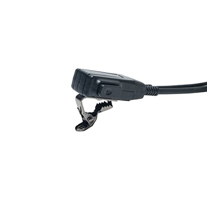 Multi-Pin Acoustic Tube Earpiece Compatible with HT750 | 1-pack multi-pin clear acoustic tube headset with PTT mic compatible with Motorola HT1250 GP328 MTX850 radios.