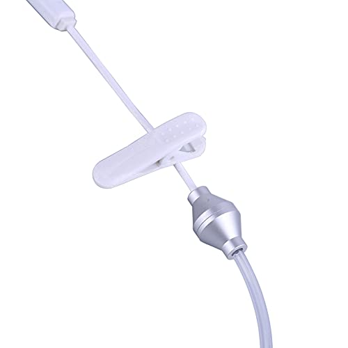 One Ear Headphone with Mic, Single in Ear Earbud Wired 3.5mm with Volume Control, FBI Agent Bodyguards Hollow Air Tube Mono Earphone