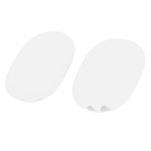 Headphone Protective Cover Kit for iOS Over Ear Headset, Silicone Headband Pad Beam Cushion Earpad Ear Cup Covers Set, Replacement Protector with Precise Openings, Washable (White) - color: White
