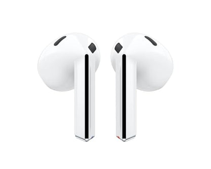 Samsung Galaxy Buds 3 AI True Wireless Bluetooth Earbuds, Sound Optimization, Real-Time Interpreter, Noise Cancelling, Redesigned Fit, Touch Control, Latin American Version (White) - color: White